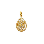 Load image into Gallery viewer, 14K Solid Gold Drop Charm with Diamonds. GDP145