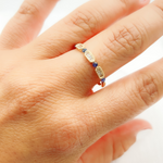 Load image into Gallery viewer, 14K Solid Gold Diamond & Blue Sapphire Ring