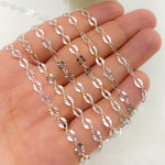 Load image into Gallery viewer, Sterling Silver Curb and Diamond Cut Marina Link Chain