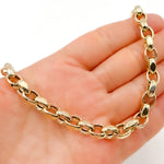 Load image into Gallery viewer, Buyt 14K Solid Gold Flat Cable Link Necklace