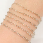 Load image into Gallery viewer, Y137OX. Oxidized Sterling Silver Paperclip Chain