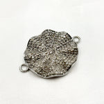 Load image into Gallery viewer, DC381. Diamond Sterling Silver Round Connector