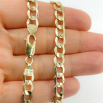 Load image into Gallery viewer, 14K Solid Gold Flat Curb Necklace.