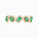 Load image into Gallery viewer, RFF18418EM. 14K Solid Gold Diamond and Gemstone Ring