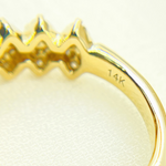 Load image into Gallery viewer, 14K Solid Gold Diamond Band Ring.