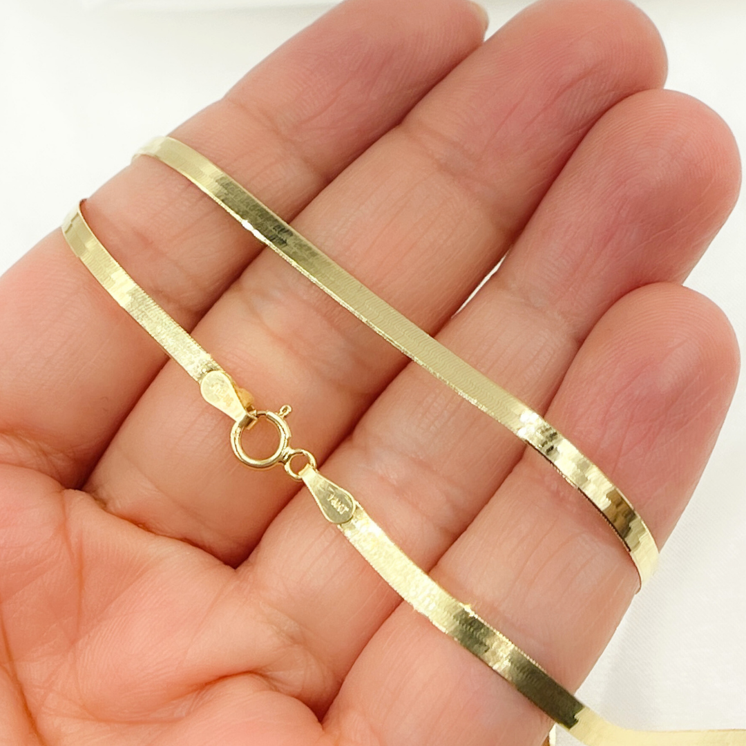 14k Solid Yellow Gold Chain