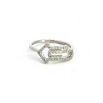 Load image into Gallery viewer, 14K Solid White Gold Arrow Ring.