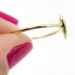 Load image into Gallery viewer, 14K Solid Gold Diamond Heart Ring.