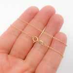 Load image into Gallery viewer, 14K Solid Gold Cable Necklace