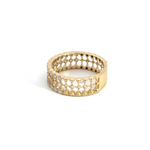 Load image into Gallery viewer, 14k Solid Gold Diamond Band Ring.