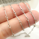 Load image into Gallery viewer, Oxidized 925 Sterling Silver Fancy Bar Chains