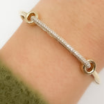 Load image into Gallery viewer, BNH68596. 14K Solid Gold Diamond Fancy Bangle