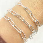 Load image into Gallery viewer, 925 Sterling Silver Paperclip Link Chain