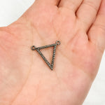 Load image into Gallery viewer, DC265. Diamond Sterling Silver Triangle Connector