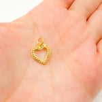 Load image into Gallery viewer, DC877. Diamond Sterling Silver Heart Charm