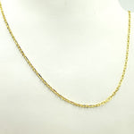 Load image into Gallery viewer, 14K Solid Gold Paperclip Marina Link Chain