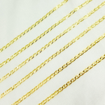 Load image into Gallery viewer, 14k Solid Gold Flat Marina Link Chain