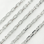 Load image into Gallery viewer, Z102SS. Sterling Silver Diamond Cut Oval Link Chain