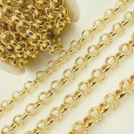 Load image into Gallery viewer, Gold Plated 925 Sterling Silver Rolo Link Chains