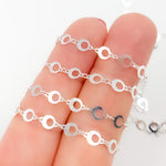 Load image into Gallery viewer, Sterling Silver Circle Link Chain