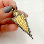 Load image into Gallery viewer, DP681. Diamond Sterling Silver Arrow Head Pendant