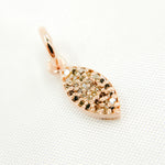 Load image into Gallery viewer, DC925. Diamond Sterling Silver Marquise Shape Charm