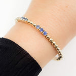 Load image into Gallery viewer, BNZ68568. 14K Solid Yellow Gold Gemstone Bangle