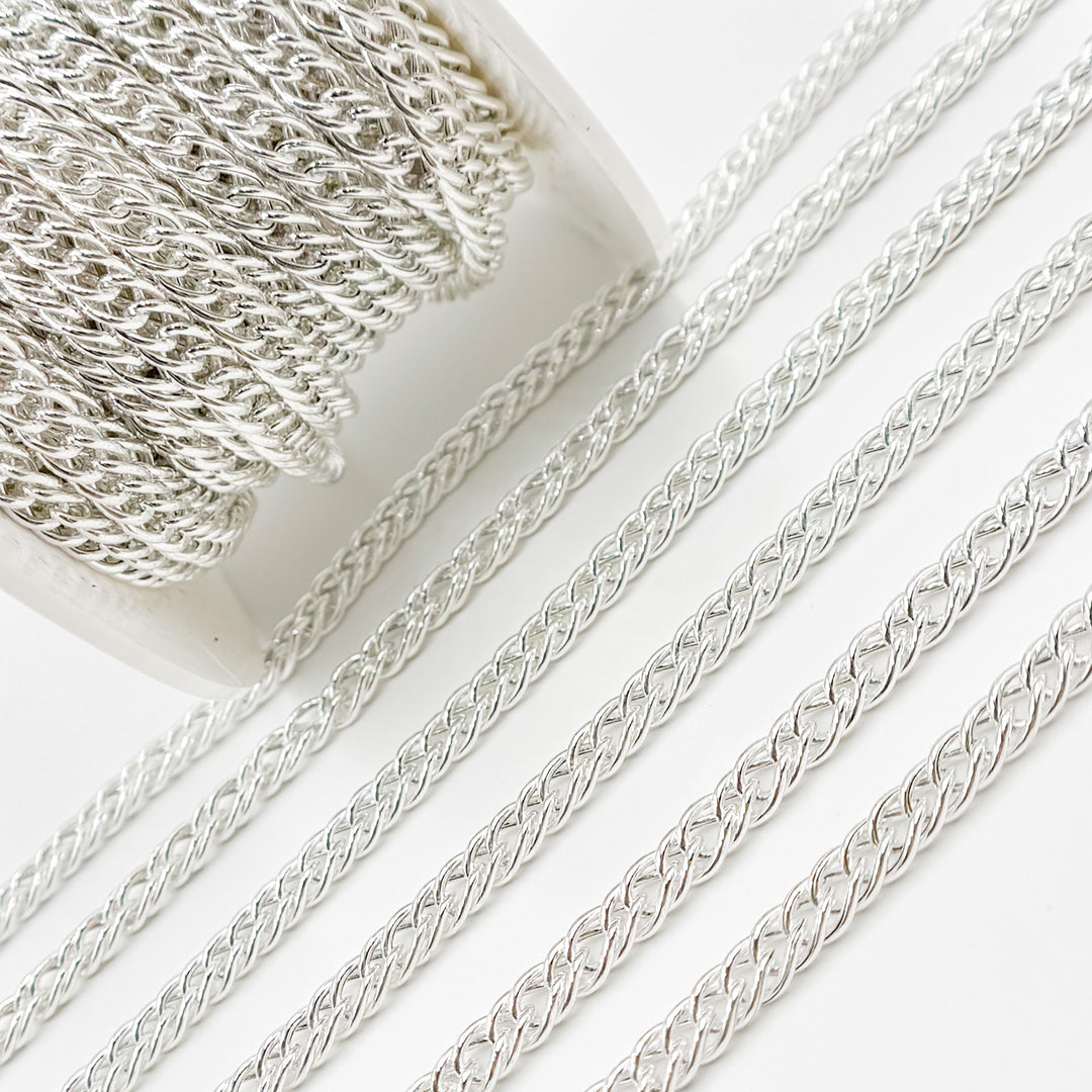 Buy Sterling Silver Double Curb Chain