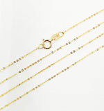 Load image into Gallery viewer, 14K Solid Gold Flat Cable Chain