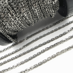 Load image into Gallery viewer, Z39OX. Oxidized Sterling Silver Thick Box Chain