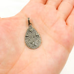 Load image into Gallery viewer, Diamond Sterling Silver Drop Heart & Star Pendant