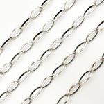 Load image into Gallery viewer, Silver Marquis Shape Link Chain
