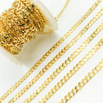 Load image into Gallery viewer, Y94GP. Gold Plated Sterling Silver Ultra Flat Curb Chain