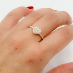 Load image into Gallery viewer, 14K Solid Gold Diamond Heart Ring.