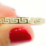 Load image into Gallery viewer, 14K Solid Gold Flat Round Hoop Earrings with Texture