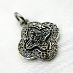 Load image into Gallery viewer, DC389. Diamond Sterling Silver Flower Charm with Gemstone