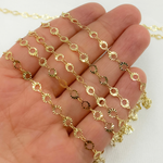 Load image into Gallery viewer, Shop Now Gold Plated Sterling Silver Diamond Cut Circle Link Chain