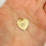 Load image into Gallery viewer, Heart Pendant with Diamonds.