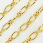 Load image into Gallery viewer, Gold Plated 925 Sterling Silver Smooth Oval Link Chain