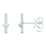 Load image into Gallery viewer, EFA54270. 14K Solid Gold Diamond Bar Studs