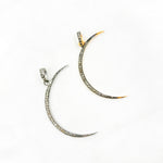 Load image into Gallery viewer, DP496. Diamond Sterling Silver Moon Pendant