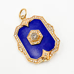 Load image into Gallery viewer, 14K Gold Rectangle Pendant