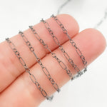 Load image into Gallery viewer, Sterling Silver Smooth Long and Short Link Chain