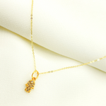 Load image into Gallery viewer, GDP292. 14K Solid Gold Hamsa Hand Charm with Diamonds