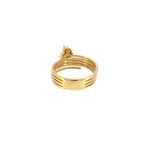 Load image into Gallery viewer, 14k Solid Gold Spiral Heart Ring.