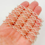 Load image into Gallery viewer, Shop Sterling Silver Twisted Oval and Round Link Chain