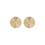 Load image into Gallery viewer, EFZ53579. 14K Solid Gold Circle Stud Earrings