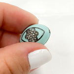 Load image into Gallery viewer, Sterling Silver Marquise Flower Enamel Bead