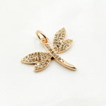 Load image into Gallery viewer, DC419. Diamond Sterling Silver Dragonfly Pendant