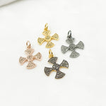 Load image into Gallery viewer, DC306. Diamond Sterling Silver Cross Pendant